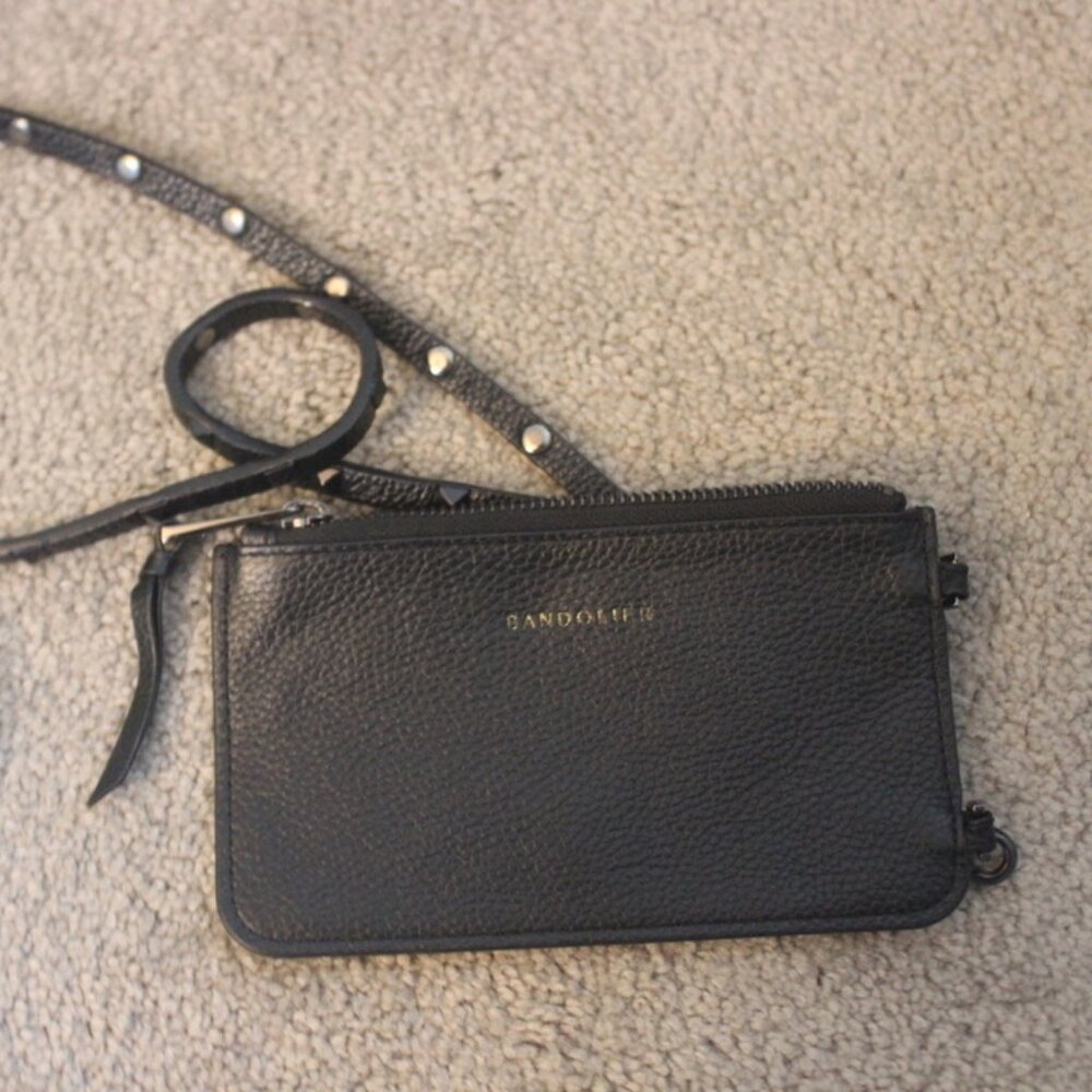 Black leather wallet